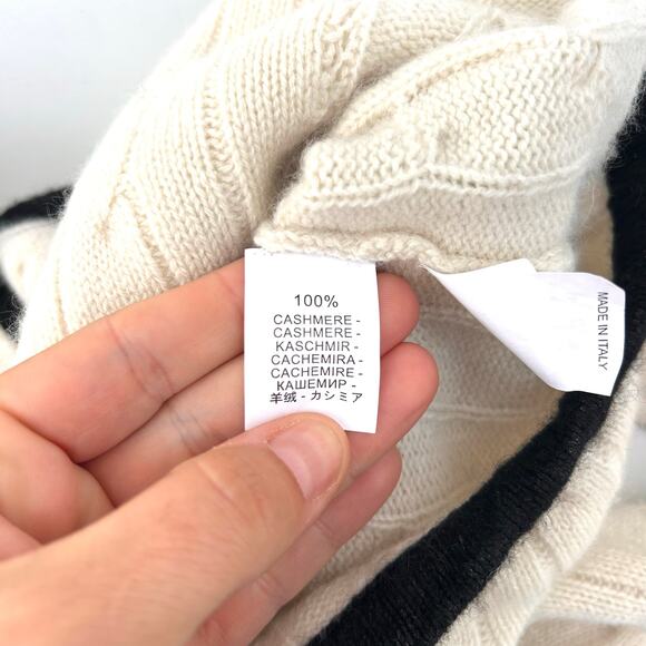 Brunello Cucinelli Cashmere Fitted Knit Cardigan Blazer Jacket Cream Medium - Picture 9 of 11